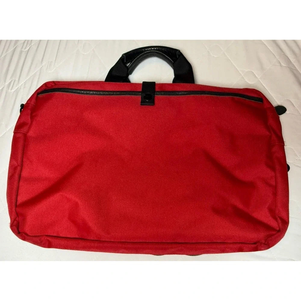 L.L.‎ Bean Traveler Red Laptop Briefcase Messenger Bag 12x19